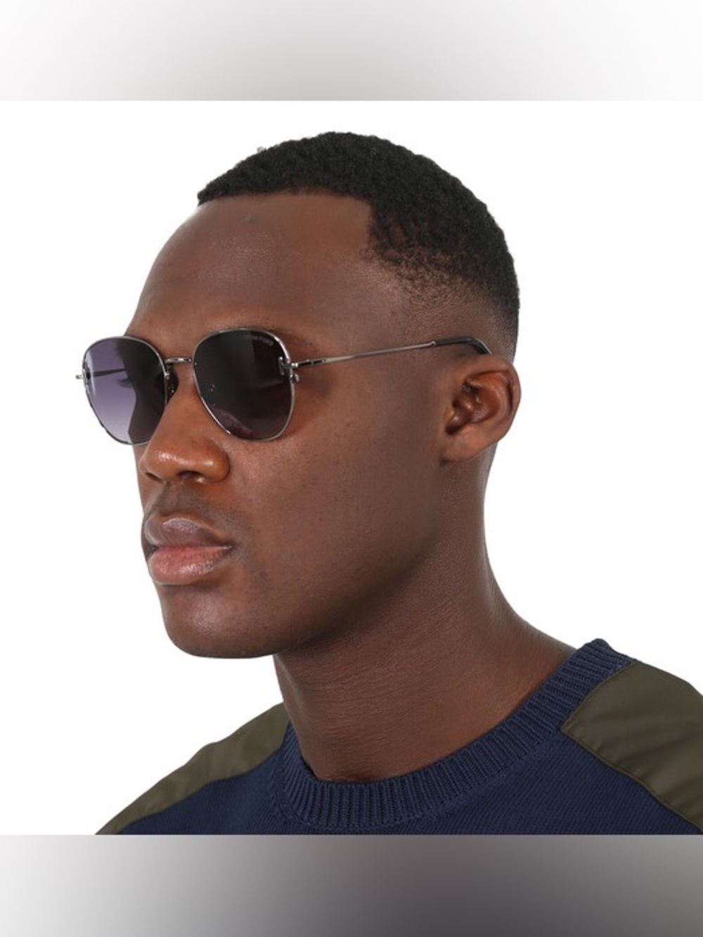 TOM FORD - Grey Gradient Round Men's Sunglasses- NWT- Brand New - Picture 5 of 7